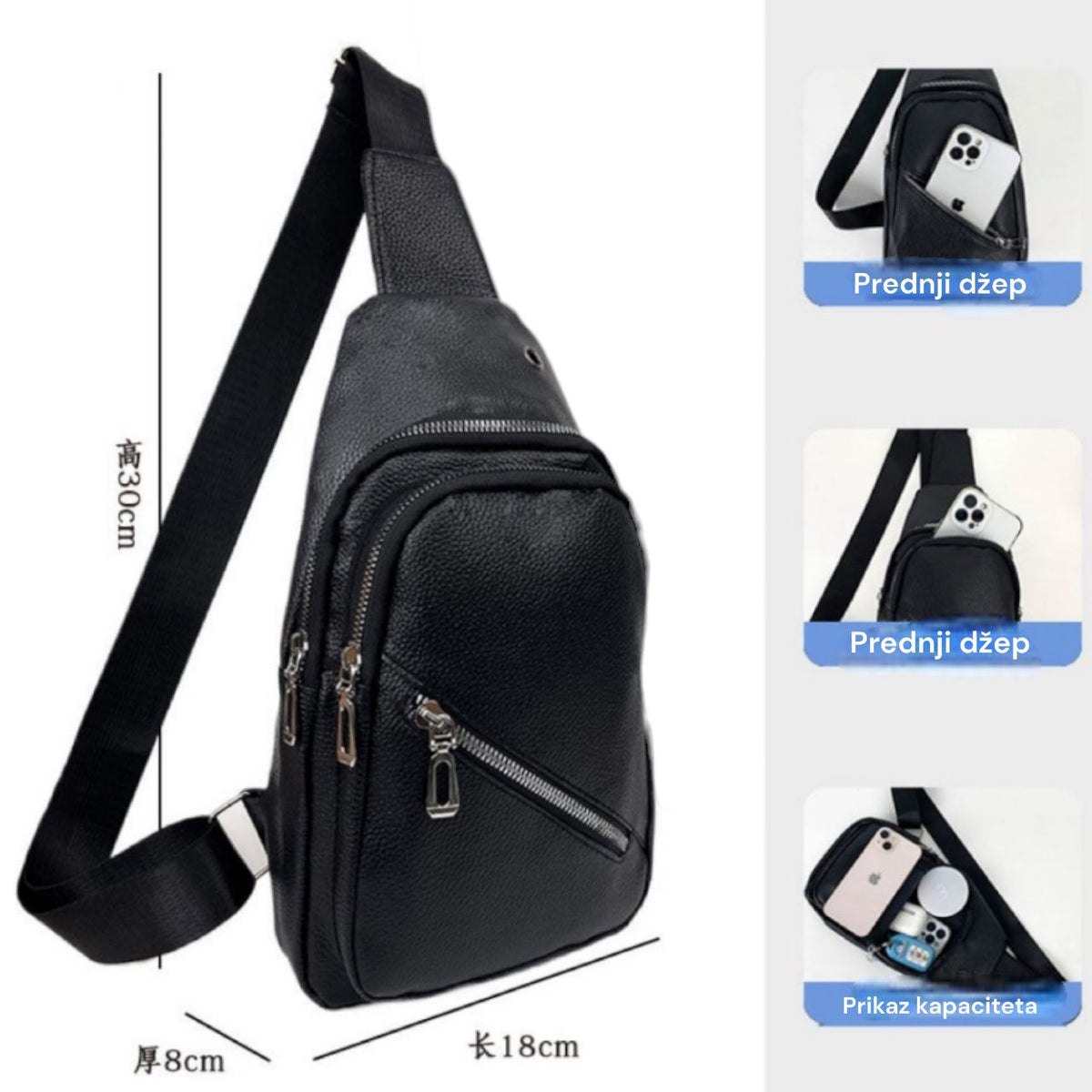 Muška torba oko ramena 7175-1 eko koža - Feniks-shop