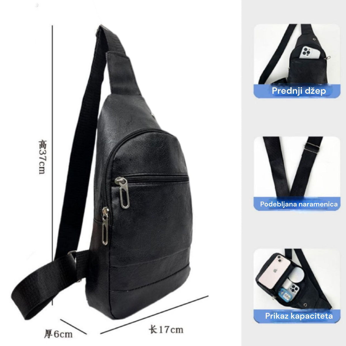 Muška torba oko ramena 924-1 eko koža - Feniks-shop