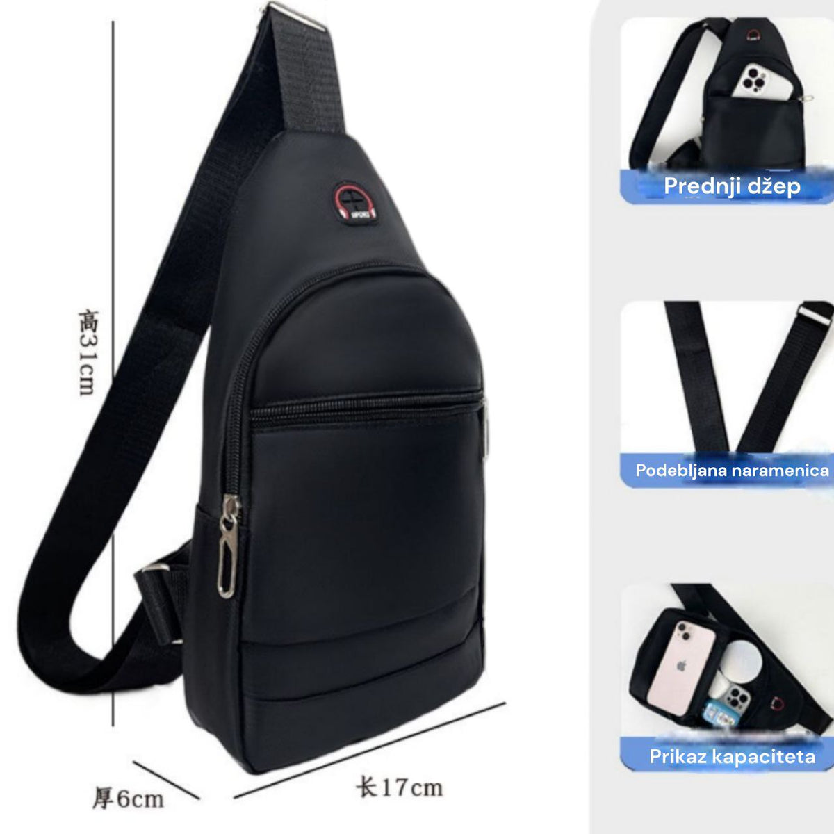 Muška torba oko ramena 9905 - Feniks-shop