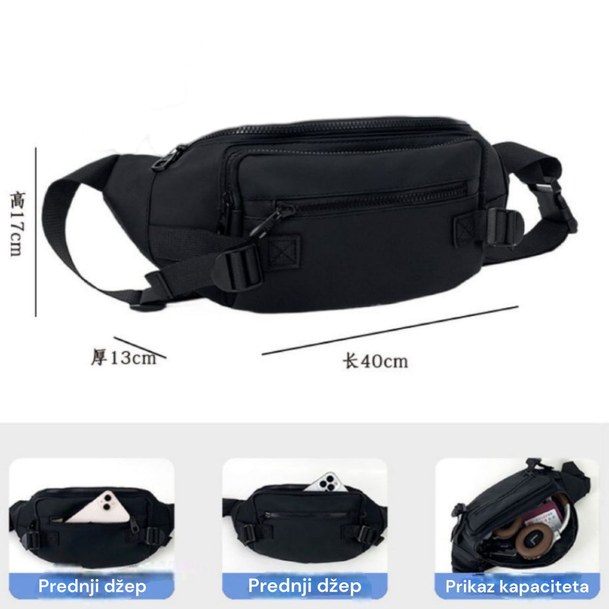 Muška torba oko struka 8706 - Feniks-shop