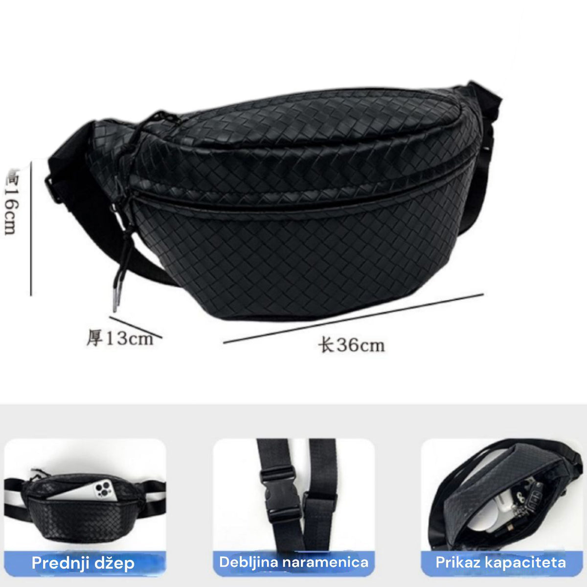Muška torba oko struka 8780 eko koža - Feniks-shop