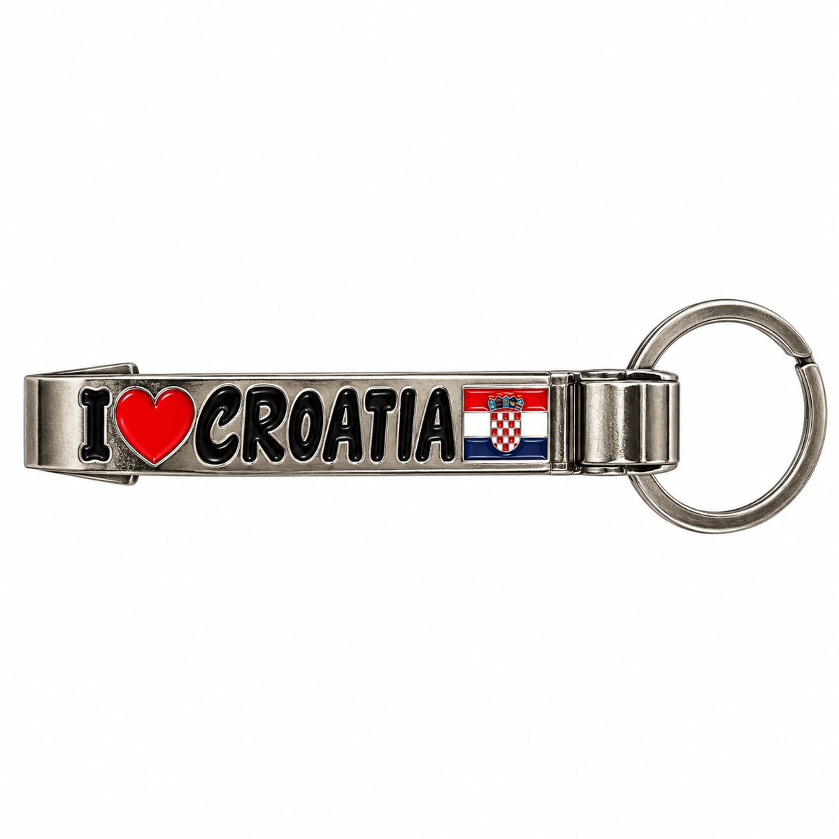 Otvarač za boce s privjeskom I ❤️ Croatia – hrvatski suvenir