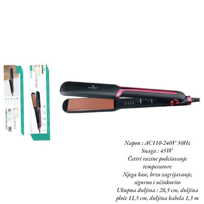 Pegla za kosu s 4 razine podešavanja 45W - Feniks-shop