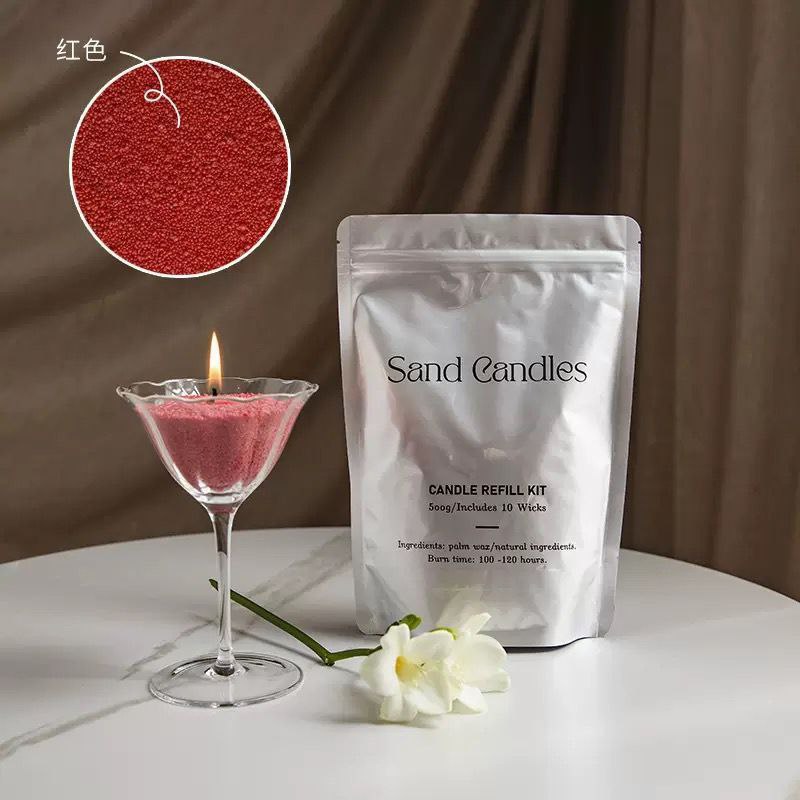 Pijesak za svijeće – 500 g + 10 fitilja ( razne boje )