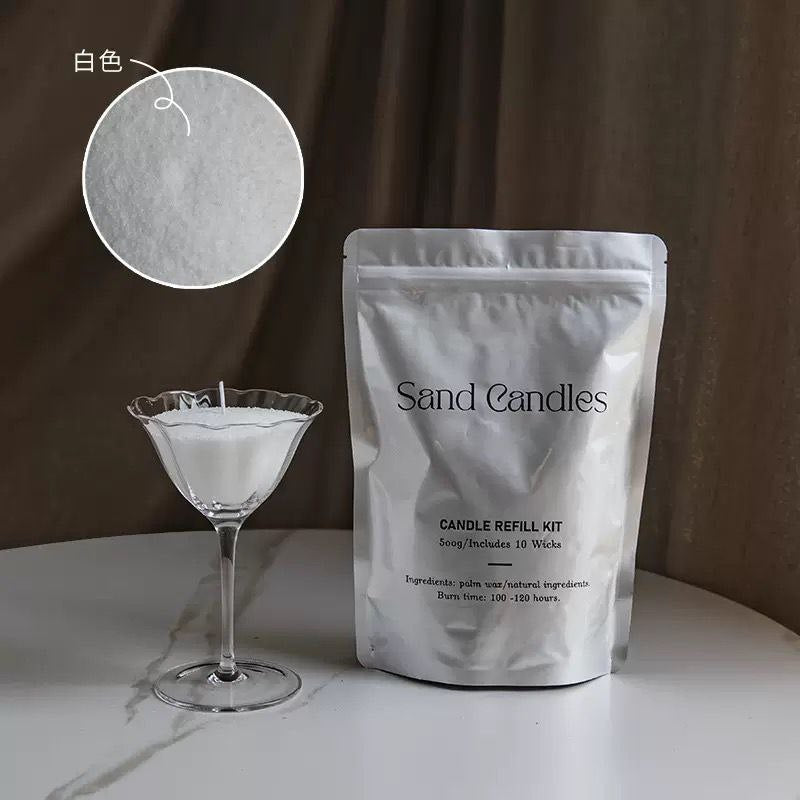 Pijesak za svijeće – 500 g + 10 fitilja ( razne boje )