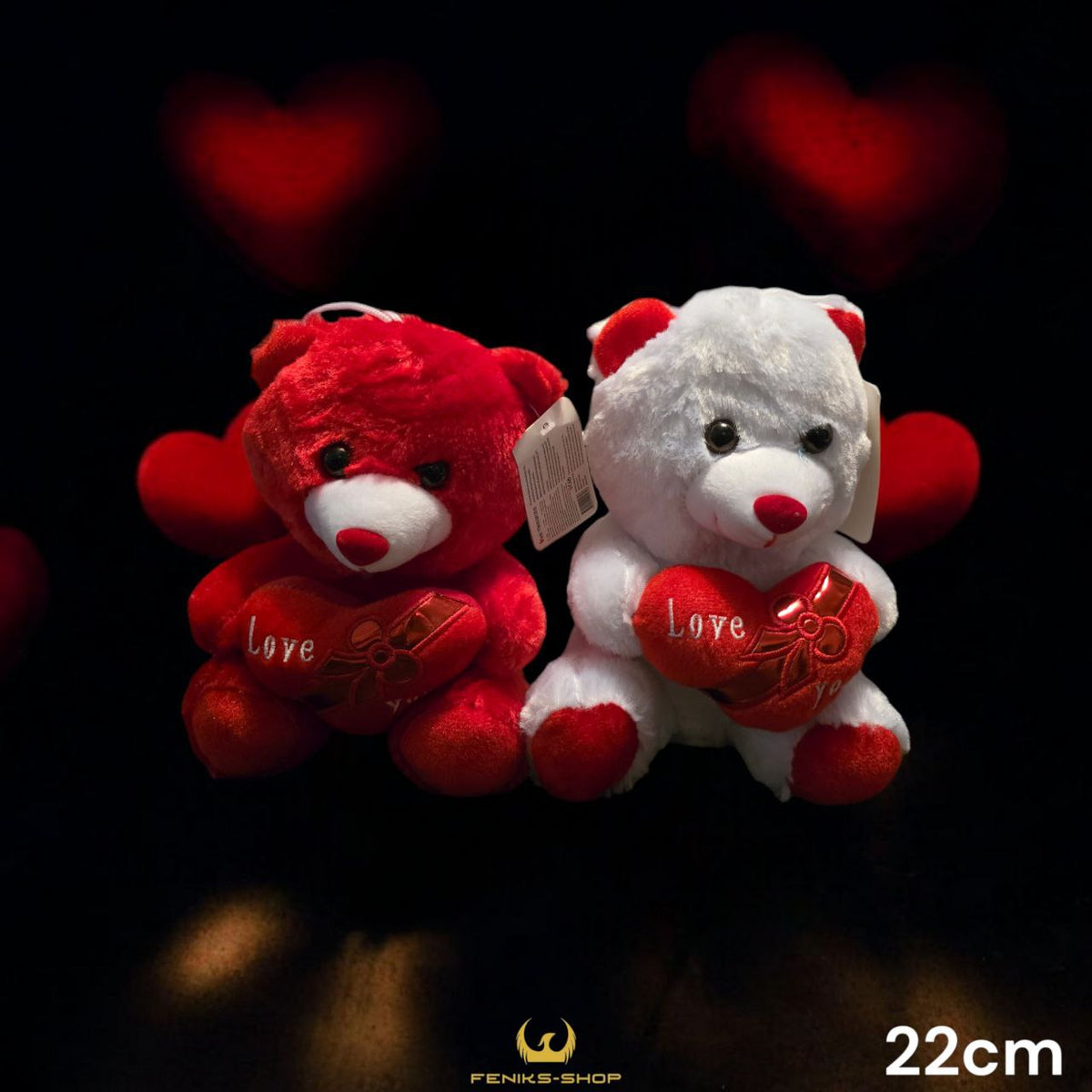 Plišani Medo love srce 22cm - Feniks-shop