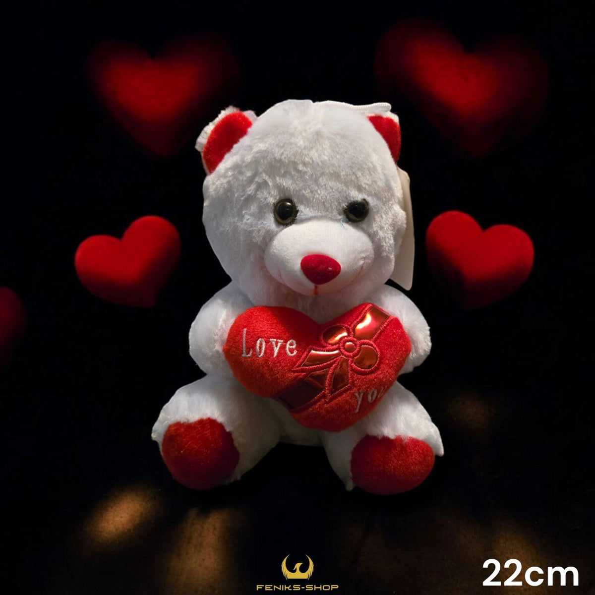 Plišani Medo love srce 22cm - Feniks-shop