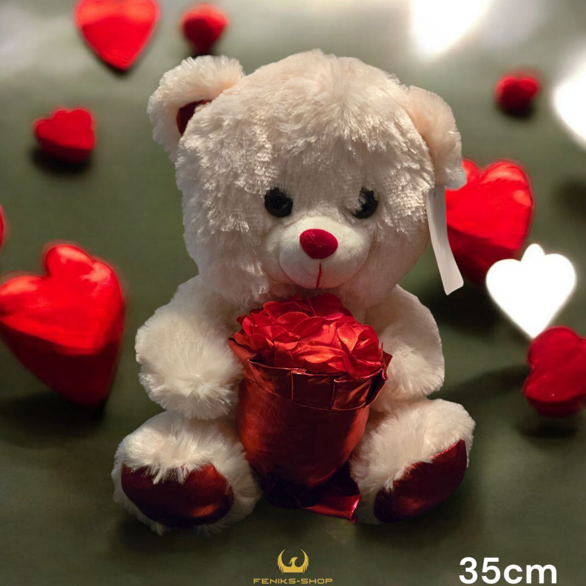 Plišani Medo s ružama 35cm - Feniks-shop