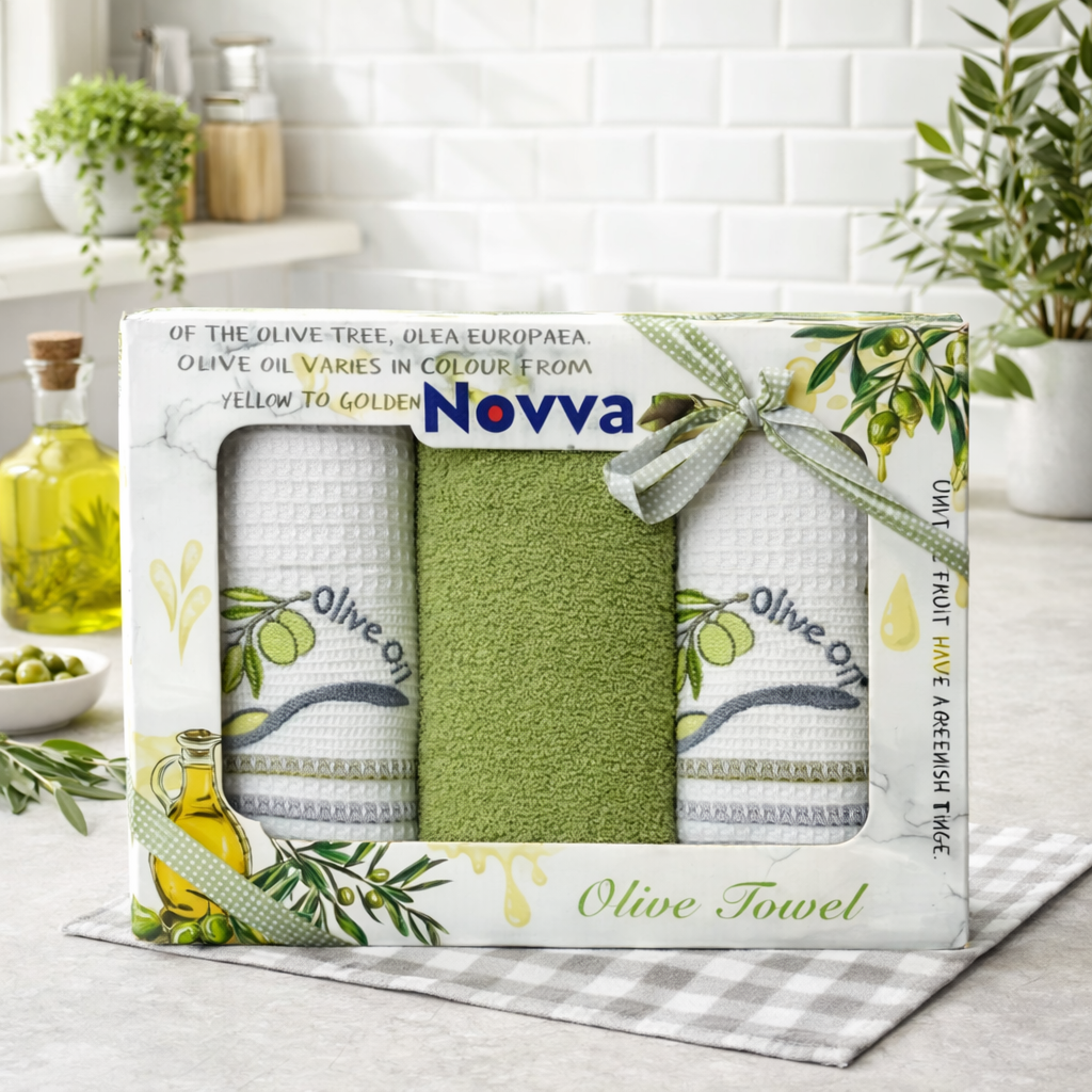 Poklon set ručnik + 2 krpe - 40x60cm