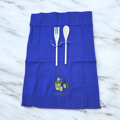Poklon set 2x kuhače + krpa ( 60x40 cm) - Feniks-shop