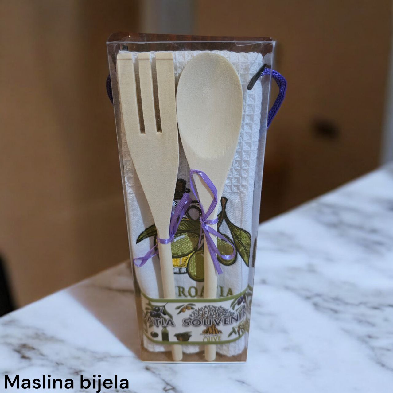 Poklon set 2x kuhače + krpa ( 60x40 cm) - Feniks-shop