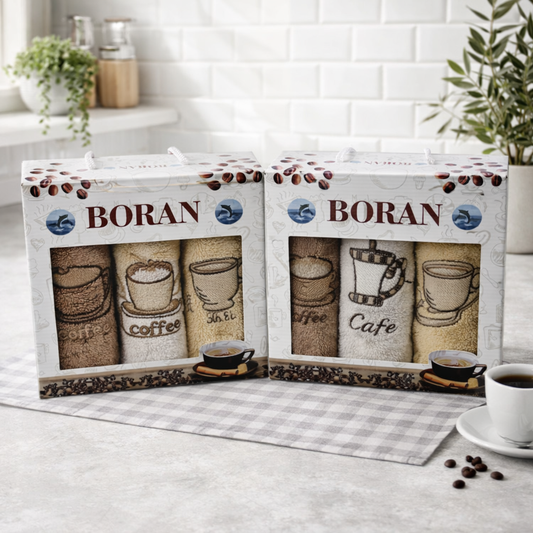 Poklon set 3 kuhinjske krpe ( Kava ) - 30x50cm