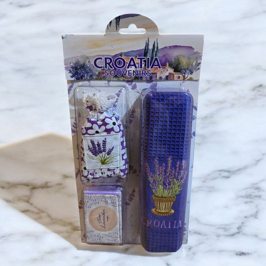 Poklon set Lavanda ( krpa + mirisna vrećica + sapun ) - Feniks-shop
