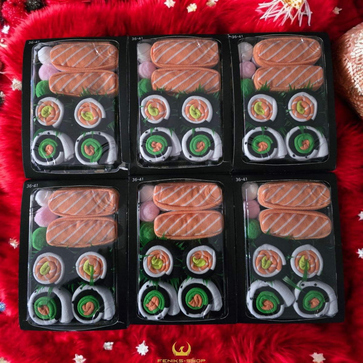 Poklon set ženskih čarapa Sushi - Feniks-shop
