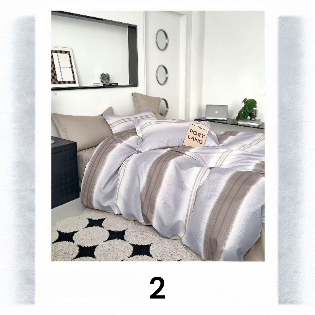 Posteljina 6-dijelova s 2 lica 200x220 cm