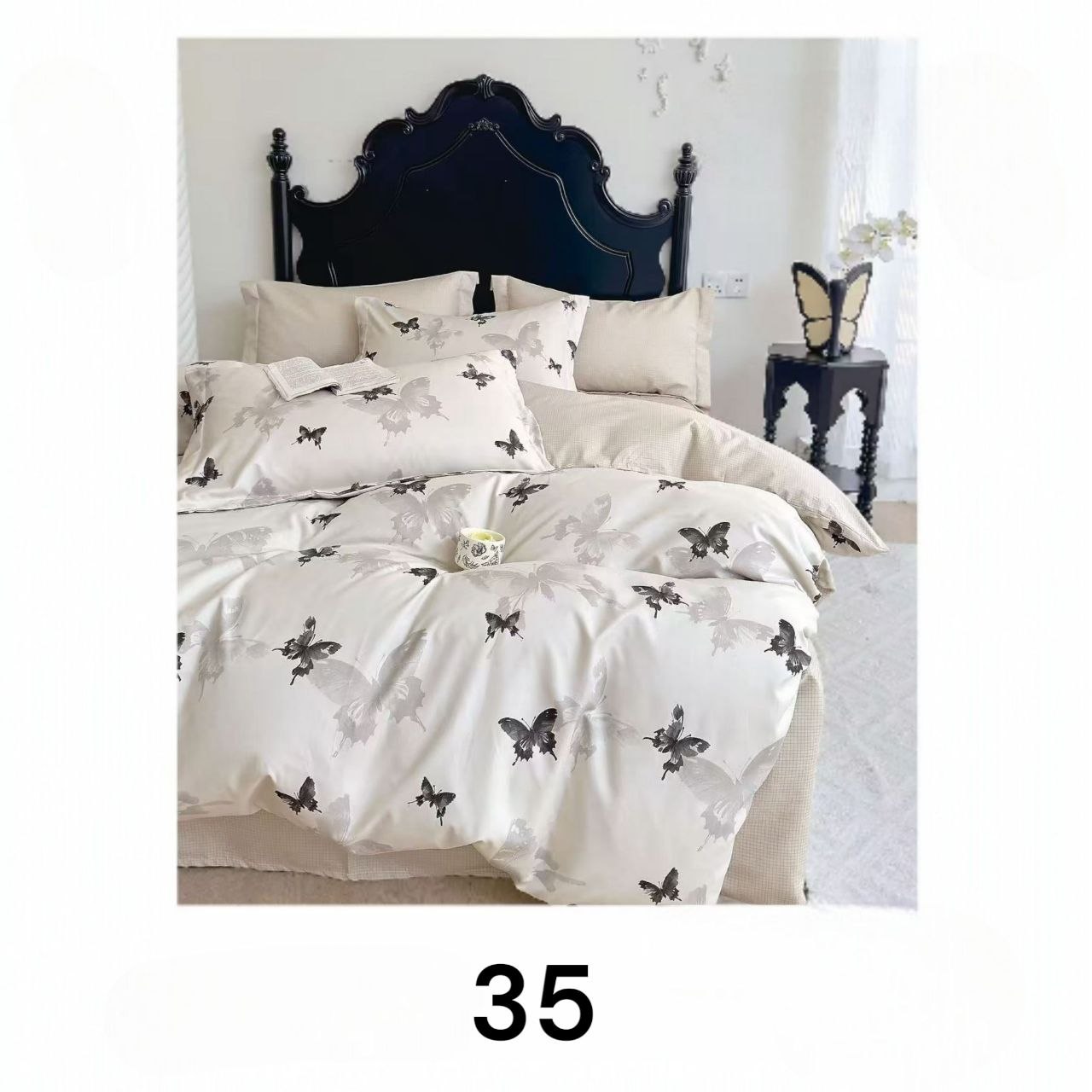 Posteljina 6-dijelova s 2 lica 200x220 cm