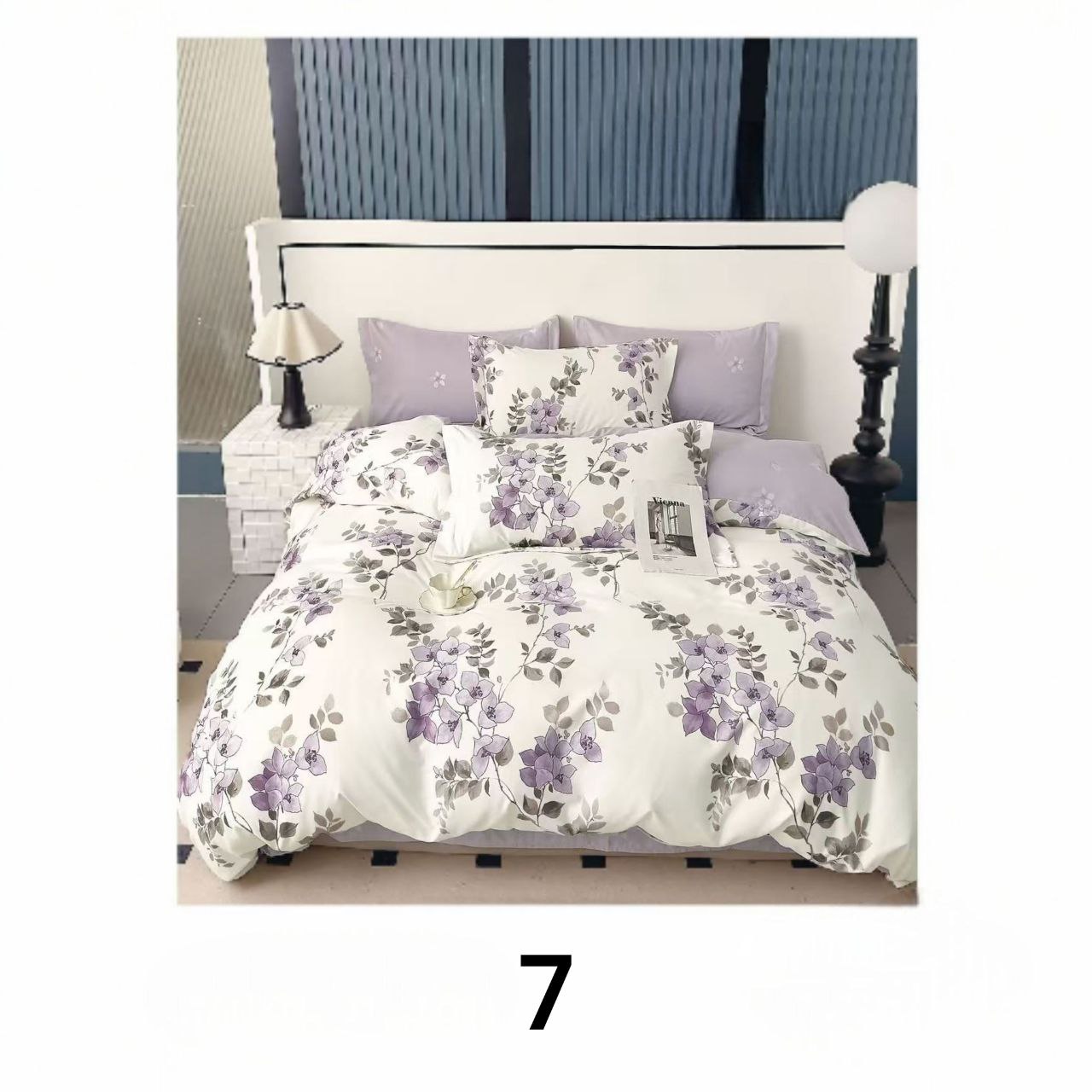 Posteljina 6-dijelova s 2 lica 200x220 cm