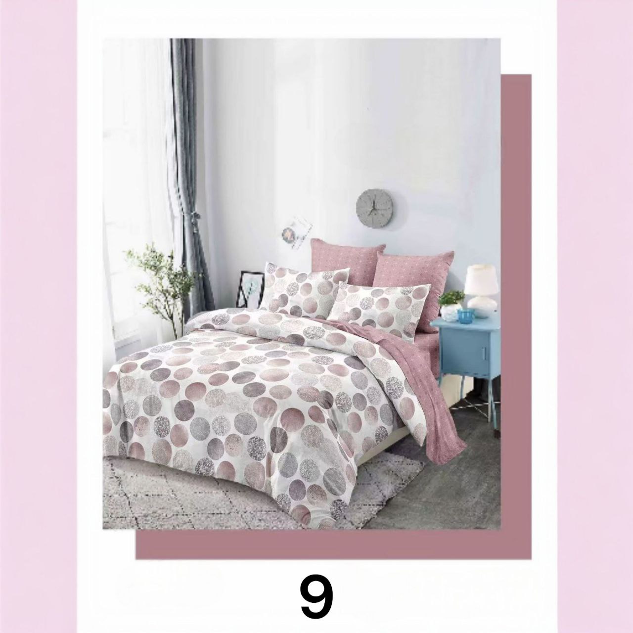 Posteljina 6-dijelova s 2 lica 200x220 cm