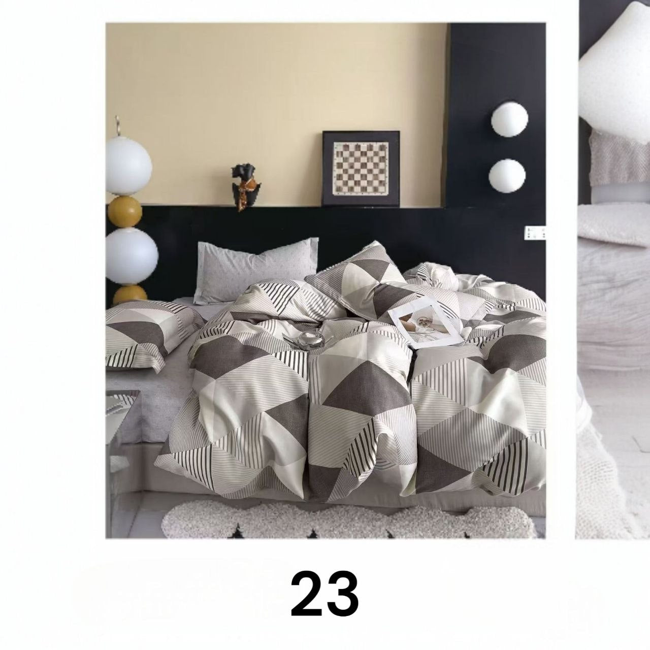 Posteljina 6-dijelova s 2 lica 200x220 cm