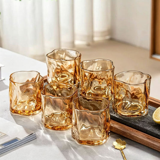 Reljefne staklene čaše 6/1 – 200 ml