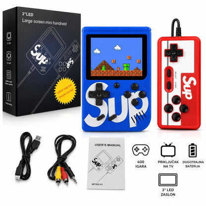 Retro prijenosna igraća konzola SUP Game Box 400 u 1 – 400 ugrađenih igara