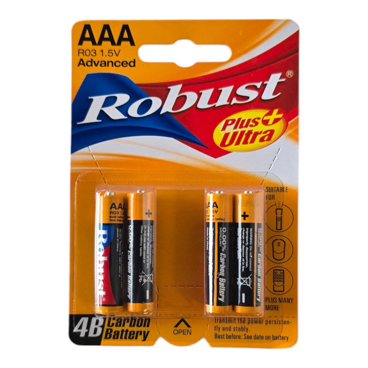 Robust AAA baterije 1.5V 4 kom