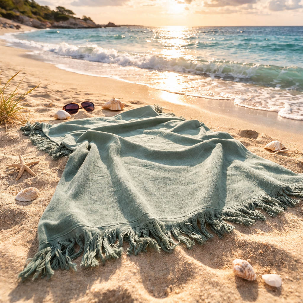 Ručnik za plažu sa frotirnom stranom 2+1 gratis ( 3 boje )
