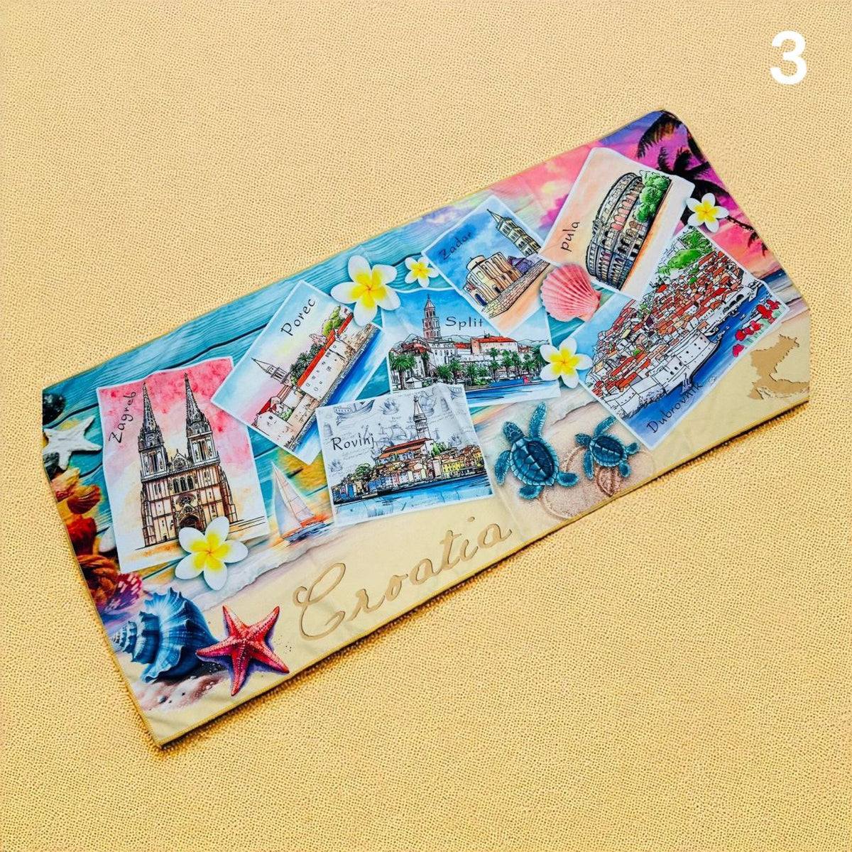 Ručnik za plažu Croatia 1+1 gratis / 70x140 cm – slika 3