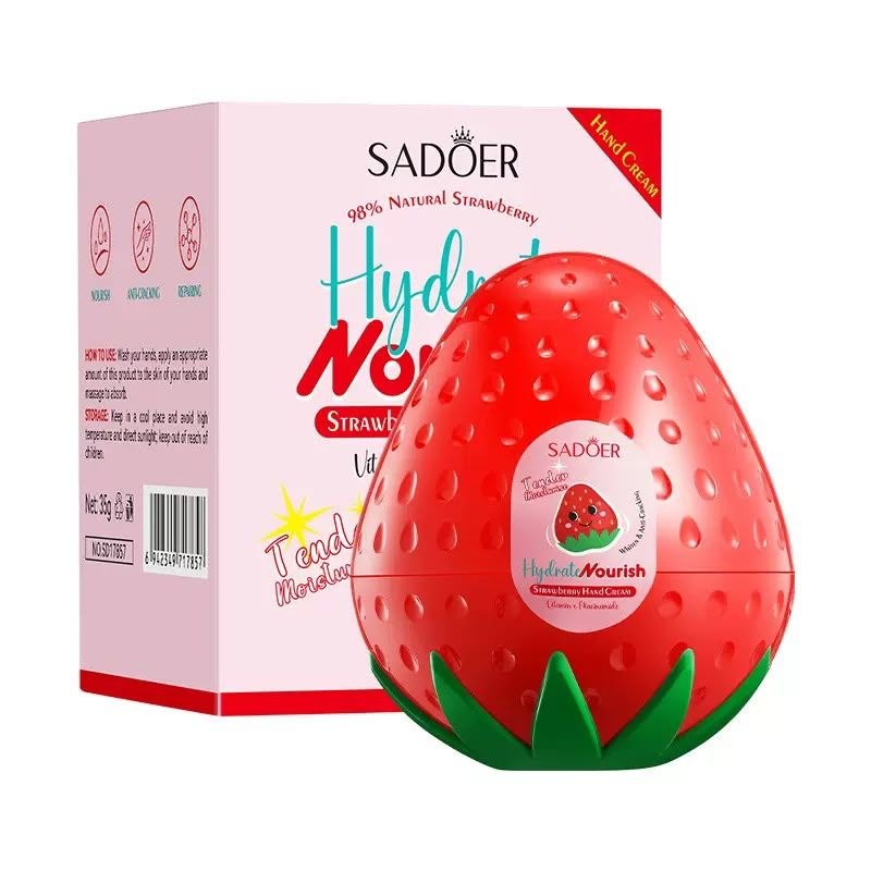 SADOER hidratantna krema za ruke – Jagoda, Aloe Vera ili Banana
