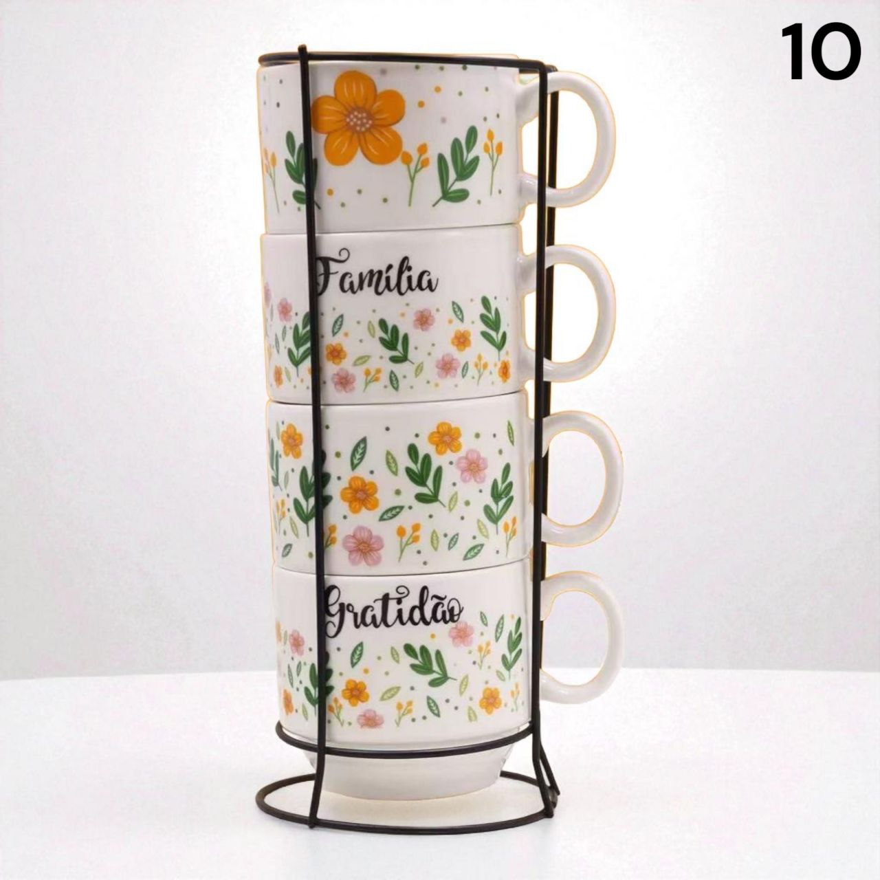 Set od 4 keramičke šalice 100ml ( 16 raznih modela )