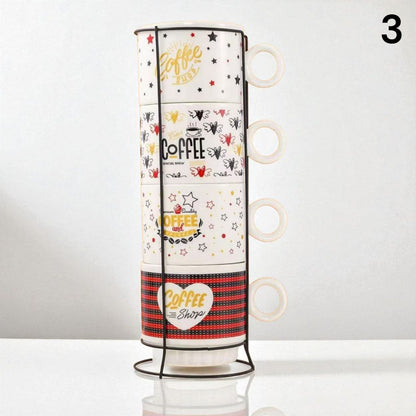 Set od 4 keramičke šalice 100ml ( 16 raznih modela )