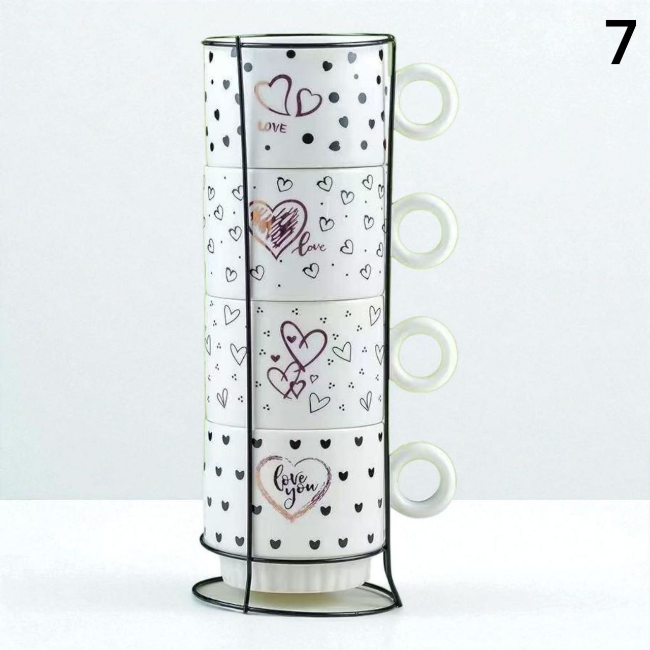 Set od 4 keramičke šalice 100ml ( 16 raznih modela )