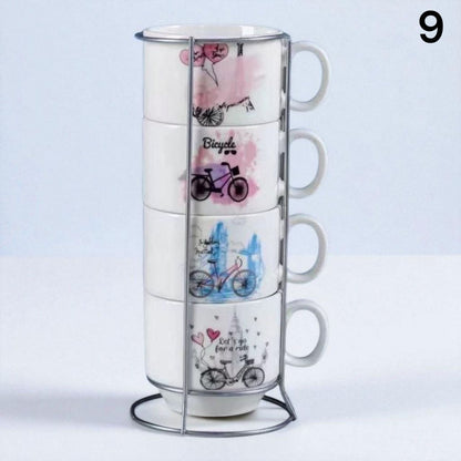 Set od 4 keramičke šalice 100ml ( 16 raznih modela )