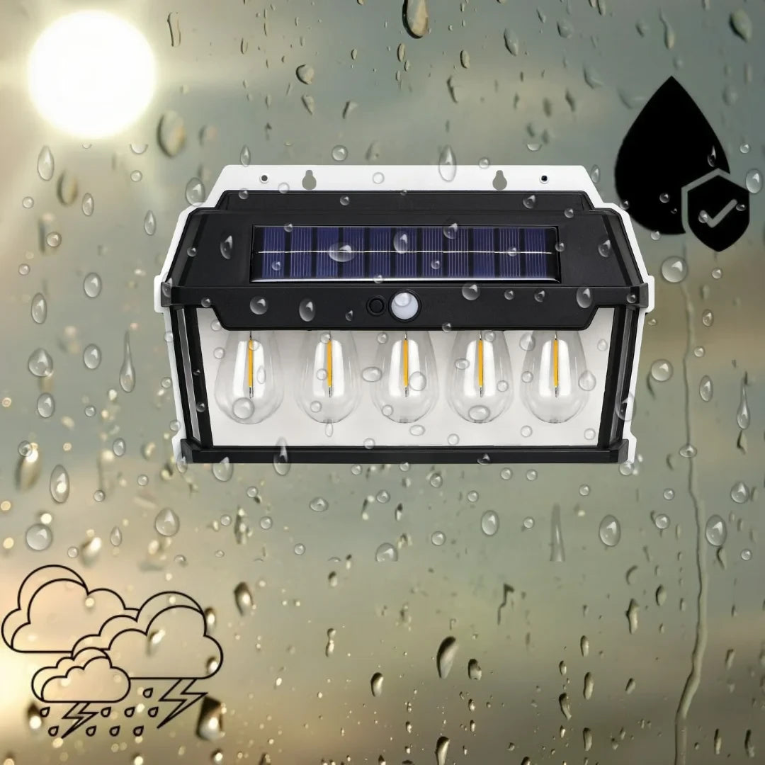 Solarna lampa na senzor sa 5 žarulja 65w - Feniks-shop