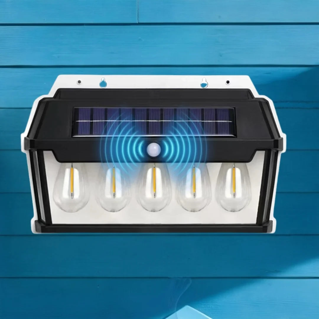 Solarna lampa na senzor sa 5 žarulja 65w - Feniks-shop