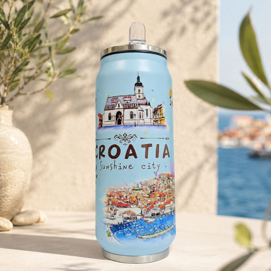 Termo boca sa slamkom Croatia – 500 ml