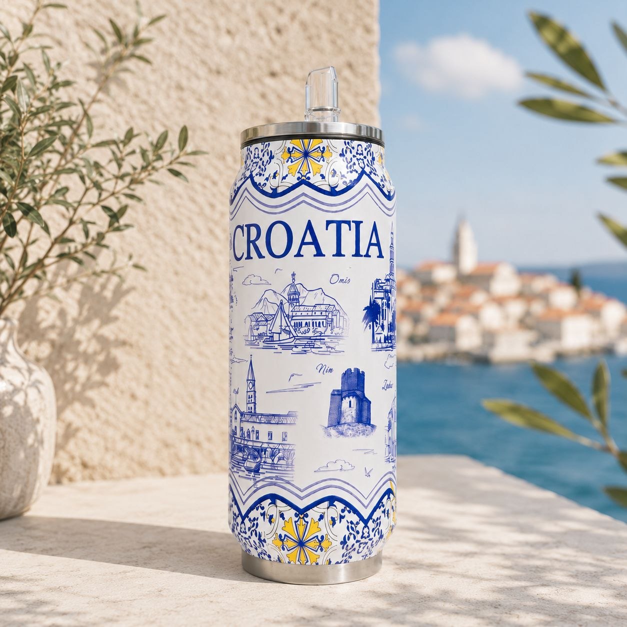 Termo boca sa slamkom Croatia – 500 ml