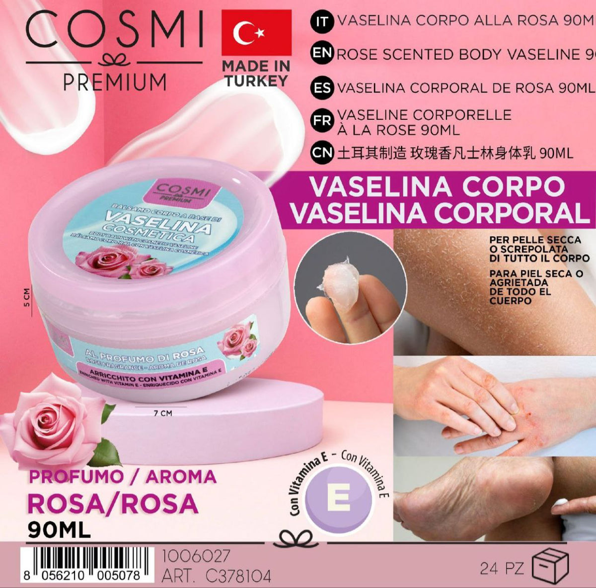 Vazelin za tijelo – intenzivna njega suhe i ispucale kože (90 ml) – slika 3