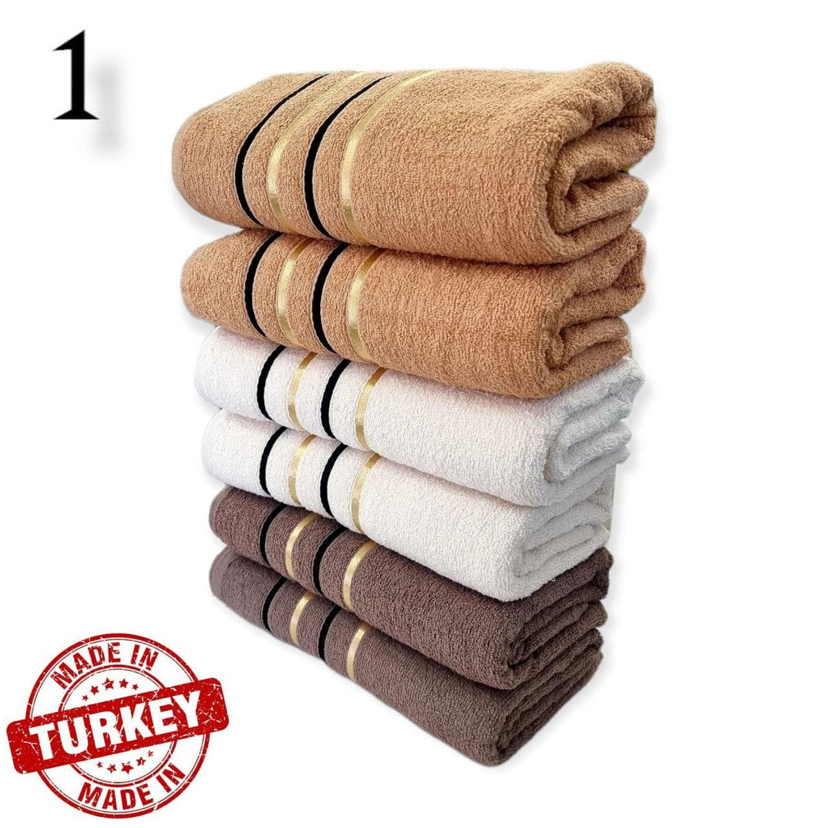 Turski kvalitetni ručnici 90x50cm - 12kom ili 70x140cm - 6kom - Feniks-shop