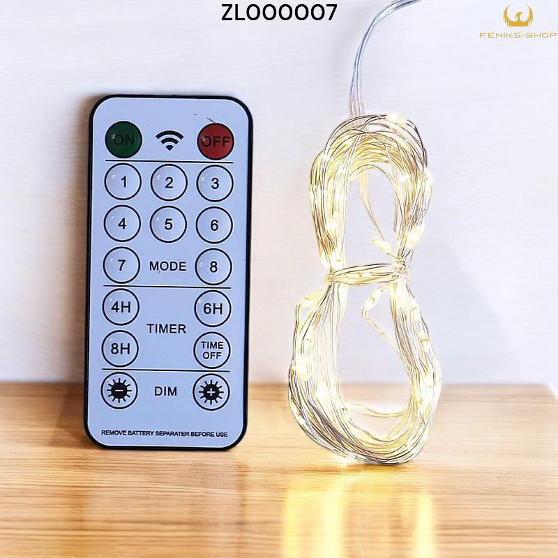 Lampice za bor 5M + 2M toplo bijele USB ZL000007