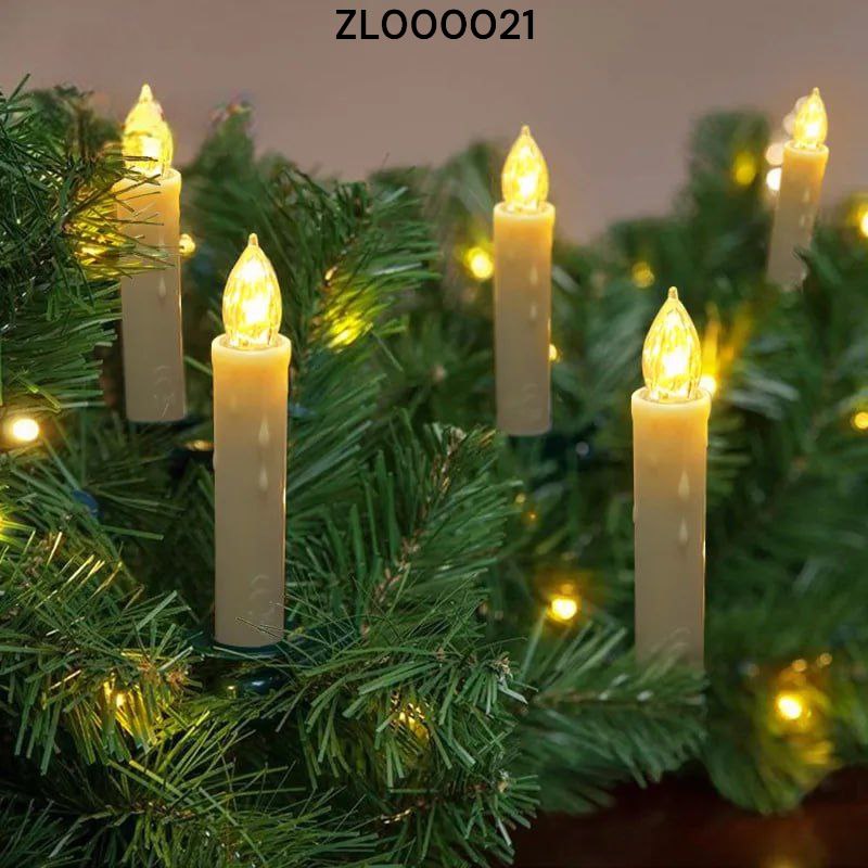 Božićne lampice za bor svijeće toplo bijele 6M + 1M na baterije - Feniks-shop