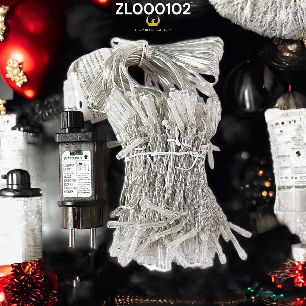 Led trakaste lampice 5M toplo bijele na struju - Feniks-shop