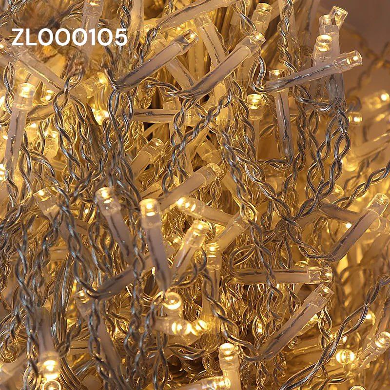 Lampice zavjese 300kom toplo bijele 2x2m na struju + daljinski - Feniks-shop