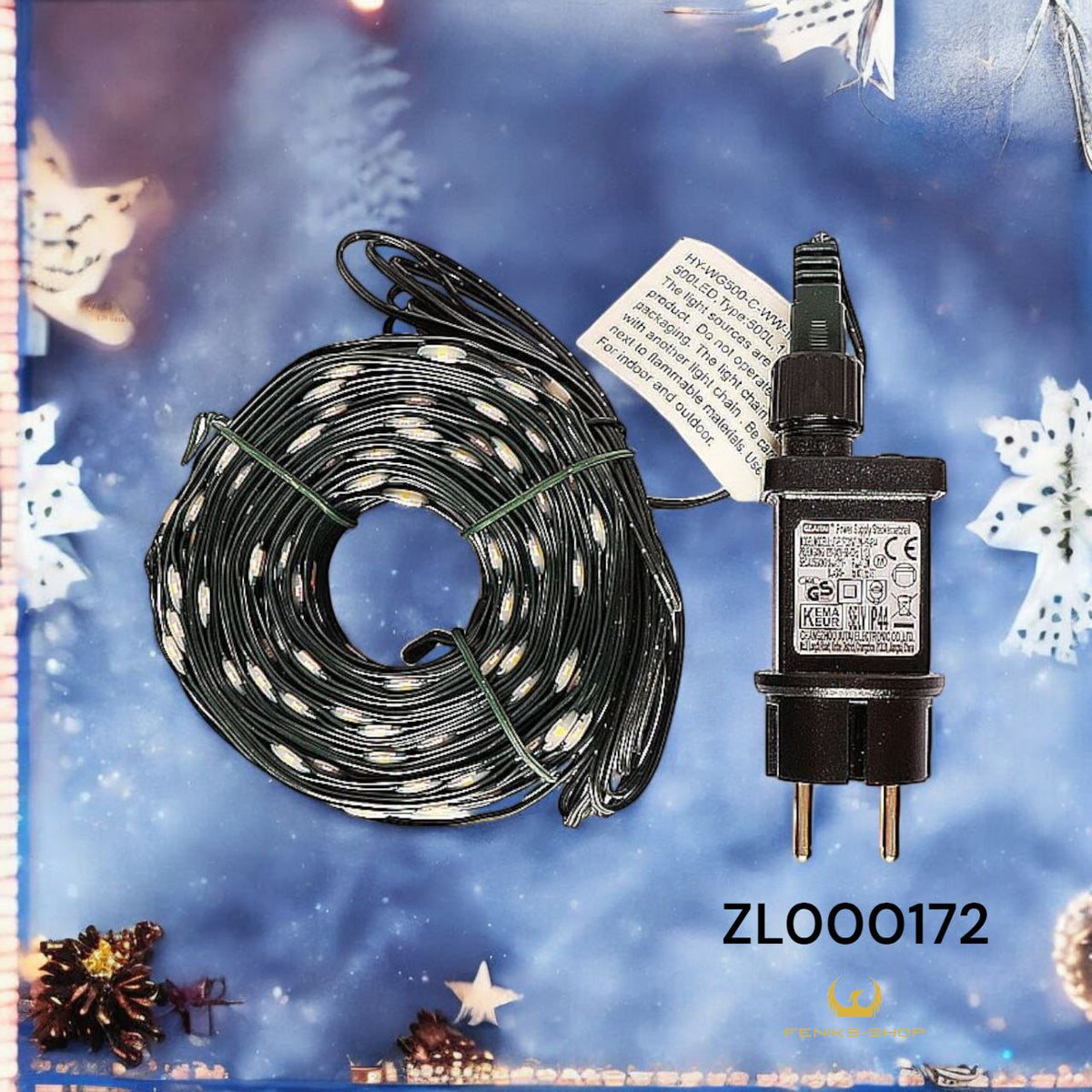 Božićne lampice za bor toplo bijele 50M na struju - Feniks-shop