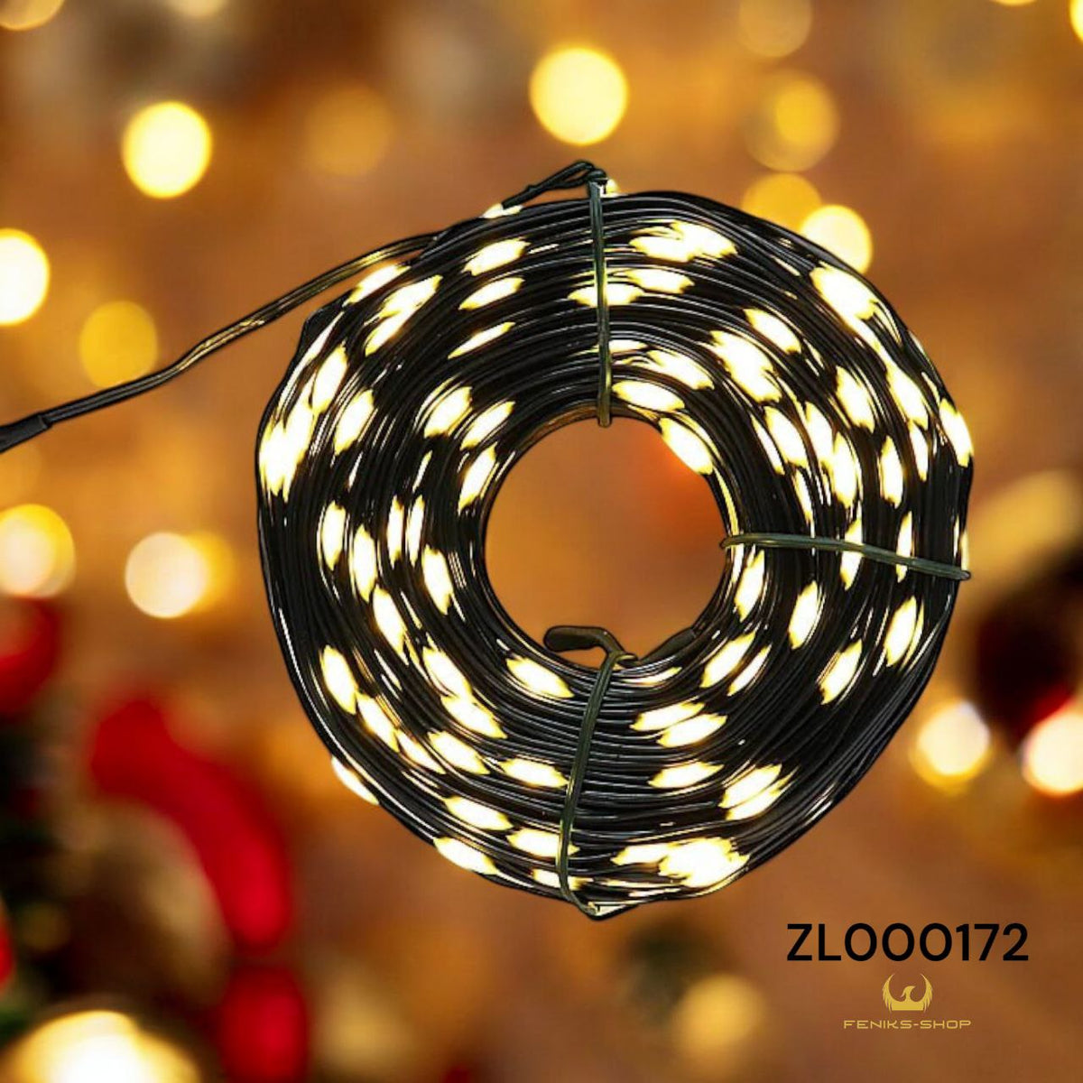 Božićne lampice za bor toplo bijele 50M na struju - Feniks-shop