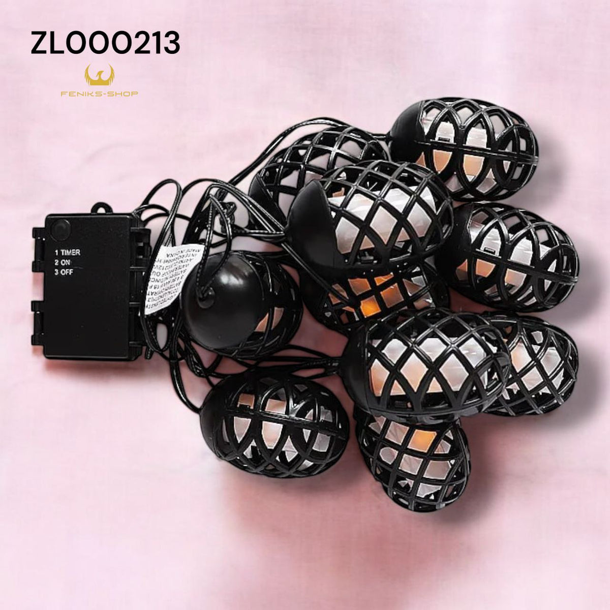 Lampice plamen 3.7m na baterije vodootporne 10kom ZL000213 - Feniks-shop