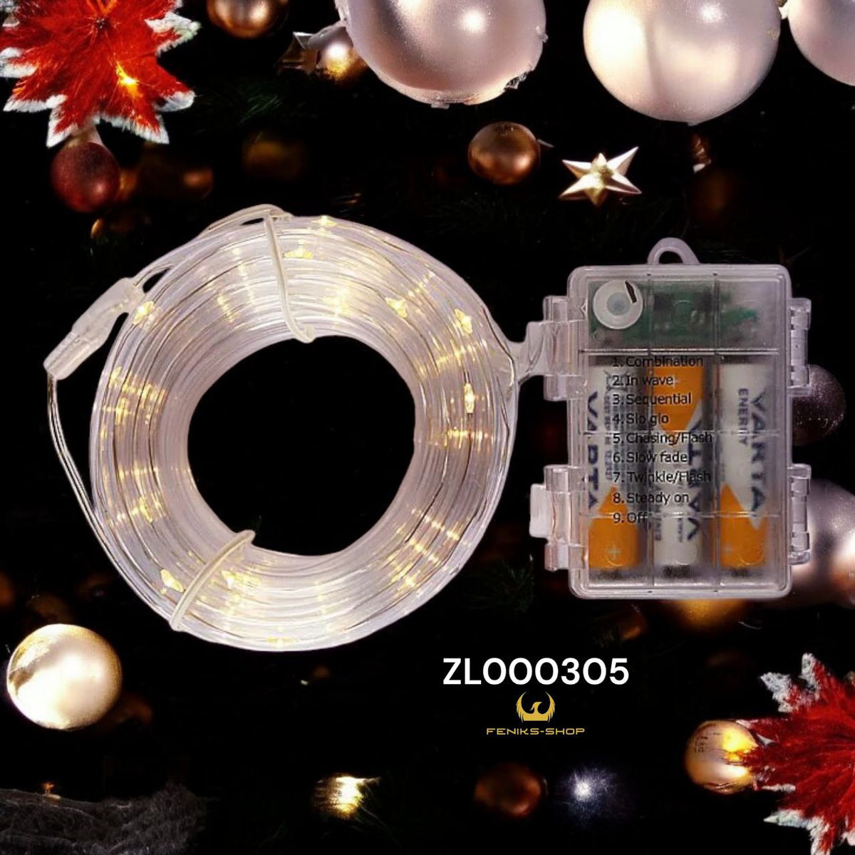 Led vodootporno crijevo 5M + 30CM sve boje na baterije - Feniks-shop