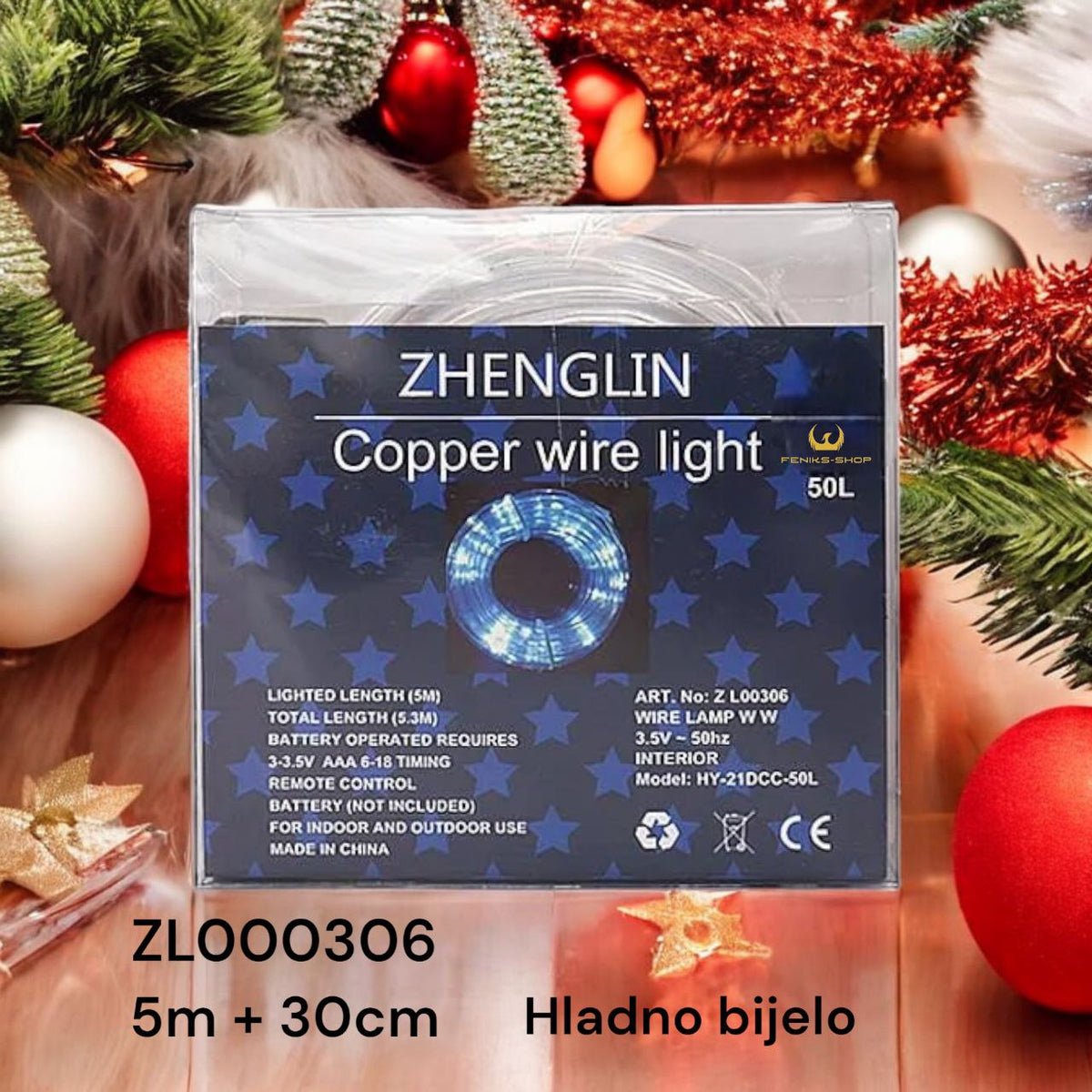Led vodootporno crijevo 5M + 30CM sve boje na baterije - Feniks-shop