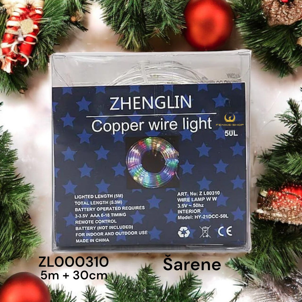 Led vodootporno crijevo 5M + 30CM sve boje na baterije - Feniks-shop
