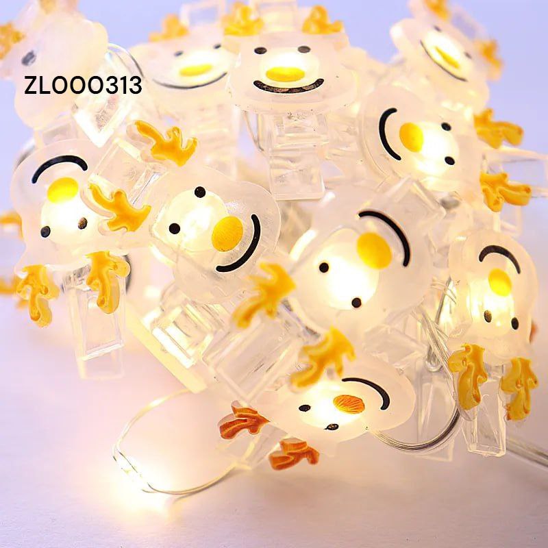 Božićne led lampice jelen toplo bijele 20kom na baterije 2M + 30CM - Feniks-shop